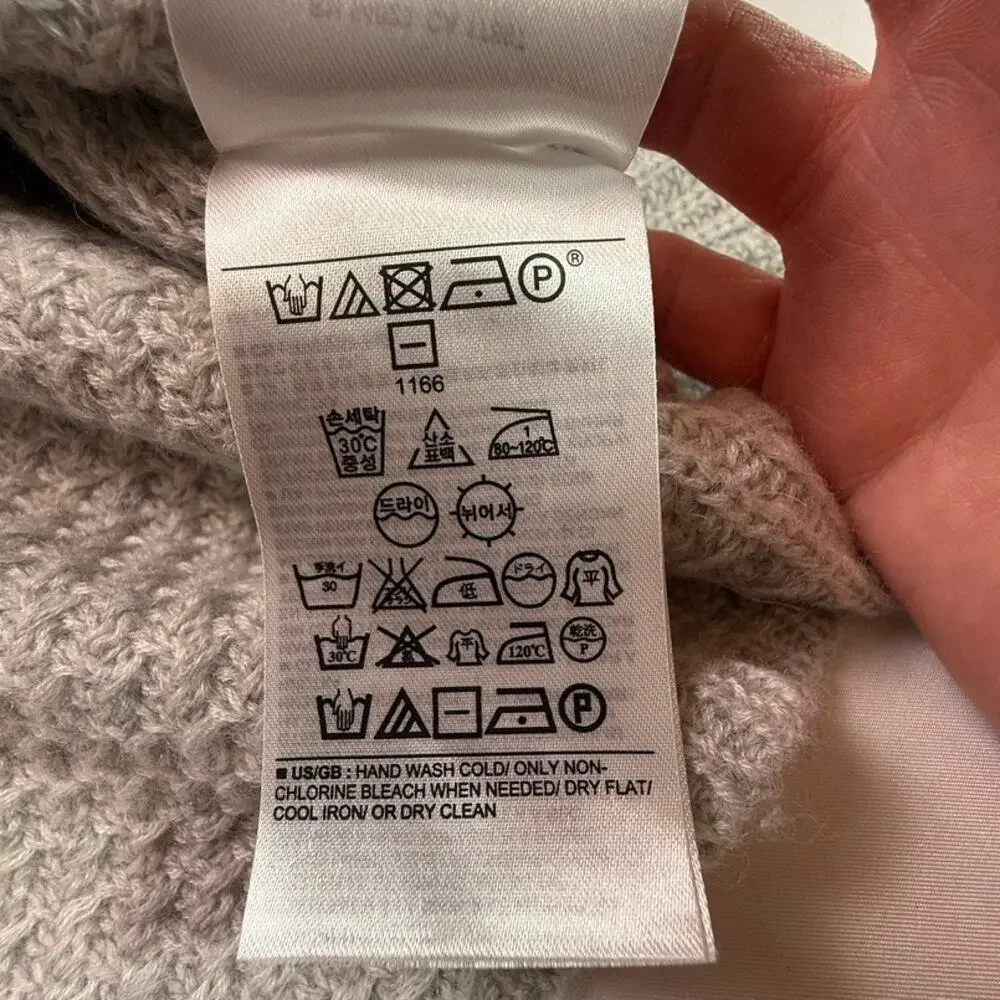 Banana Republic Alpaca Merino Wool Blend Funnel Neck Sweater Gray Small - Picture 11 of 12